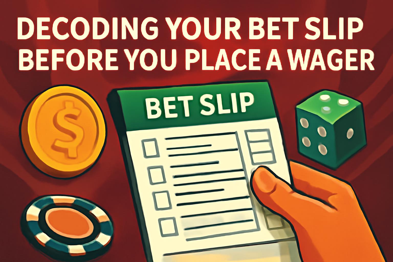 Decoding Your Bet Slip Before You Place a Wager