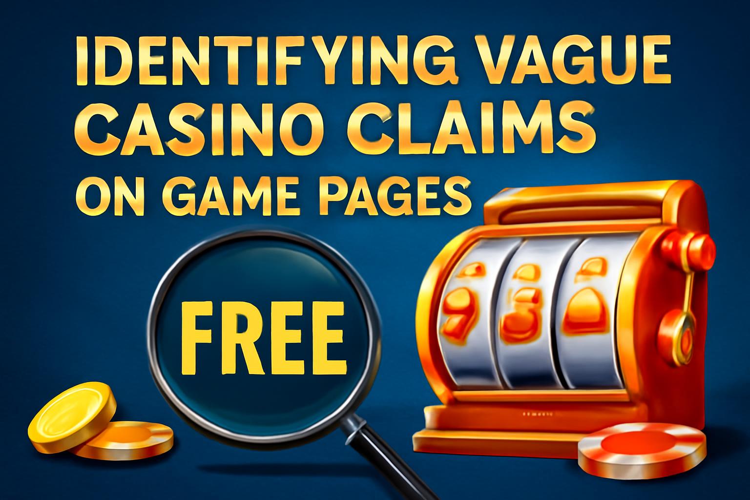 Identifying Vague Casino Claims on Game Pages